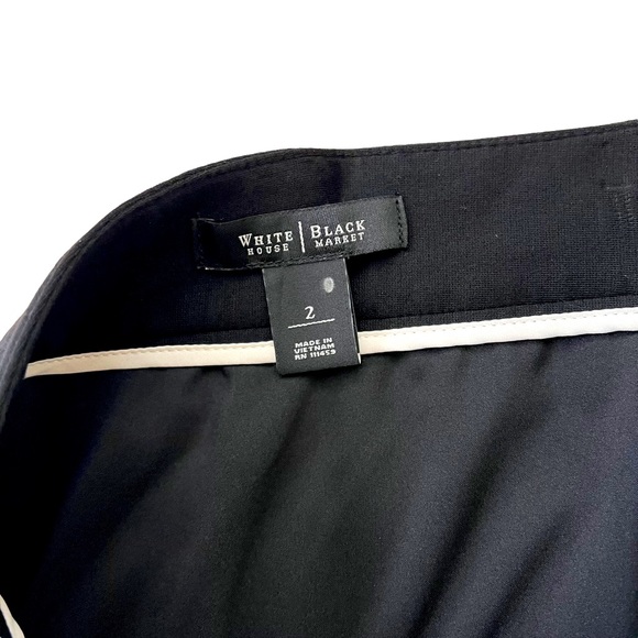 WHBM Black Fit and Flare lined Skirt Size 2 - Picture 4 of 5